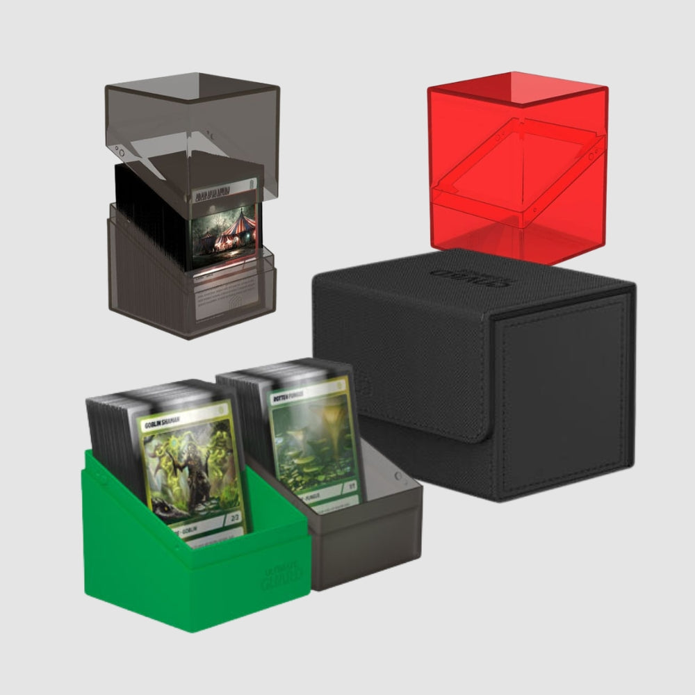 Ultimate Guard Deck Boxen Sortiment mit Twin Flip'n'Tray und Boulder Cases für Sammelkarten