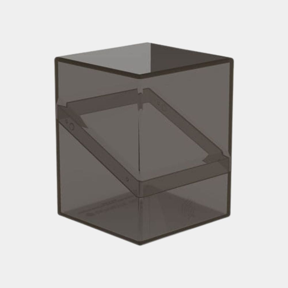 Ultimate Guard Boulder 100+ Clear Onyx Deck Box in der geschlossenen Frontalansicht.