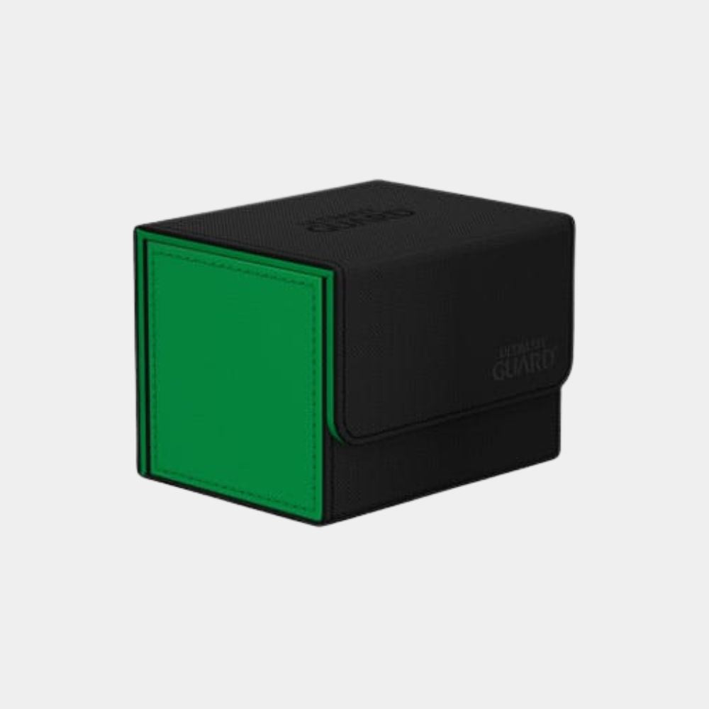 Ultimate Guard Sidewinder 100+ Xenoskin Black Green geschlossene Deck Box für Sammelkarten in Schwarz Grün